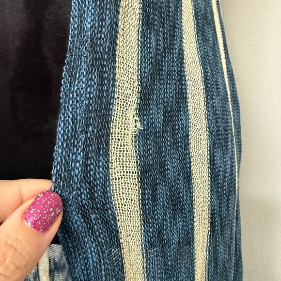 LuLaRoe Blue & Cream Joy Vest size XS - Picture 9 of 11